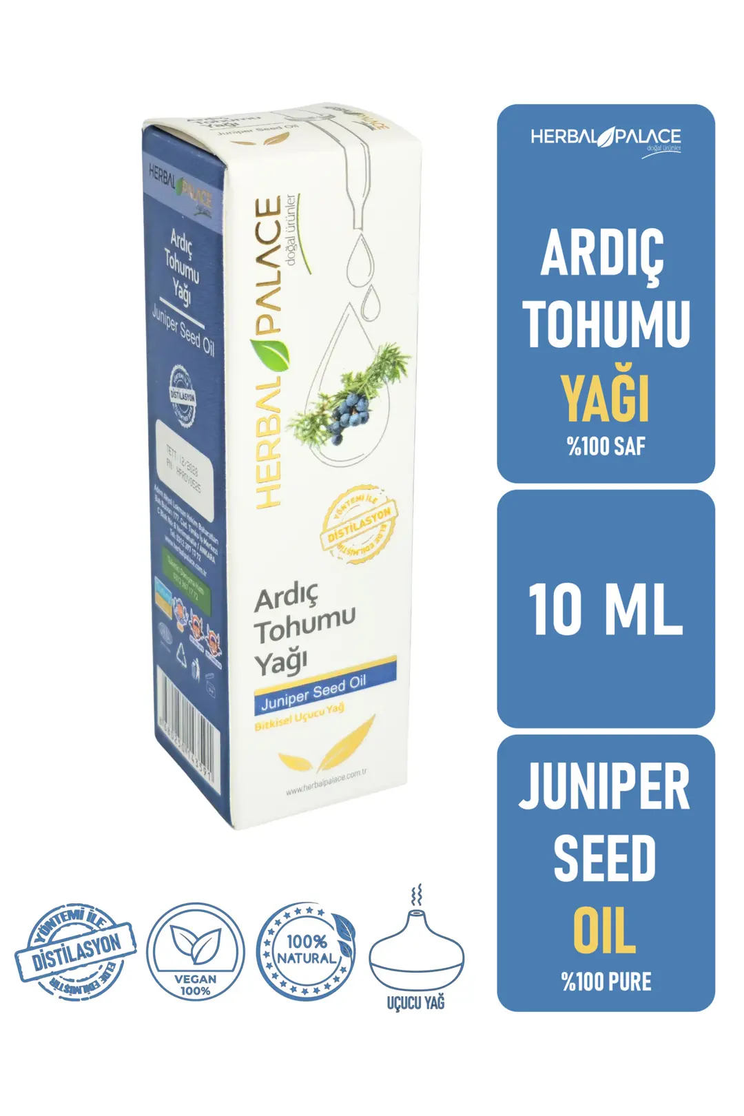 Ardıç Tohumu Yağı Uçucu 10 ml & %100 Saf ve Doğal (Juniper Seed Oil)