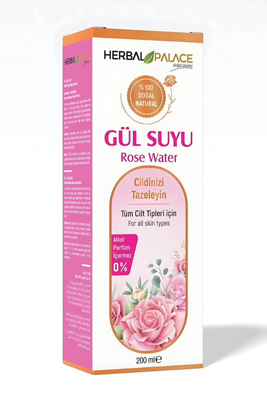 Doğal Gül Suyu & %100 Geleneksel Damıtma & Içilebilir