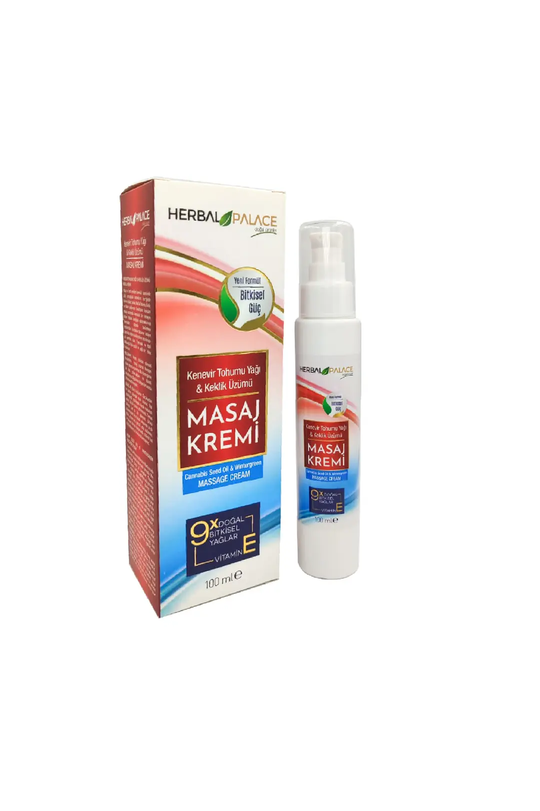 Kenevir Keklik Üzümü Masaj Kremi & Spreyli & Bitkisel Yağlar & 100 ml
