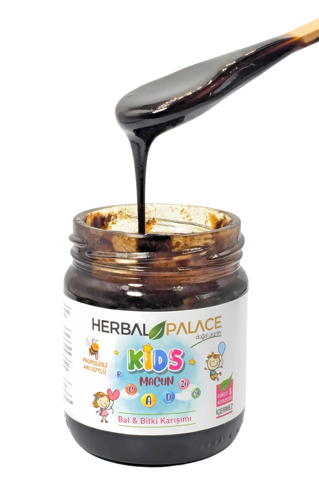 Kids Çocuklar İçin Özel Kakaolu Macun - Bal,Pekmez,Hurma,Propolis,Kakao,Polen