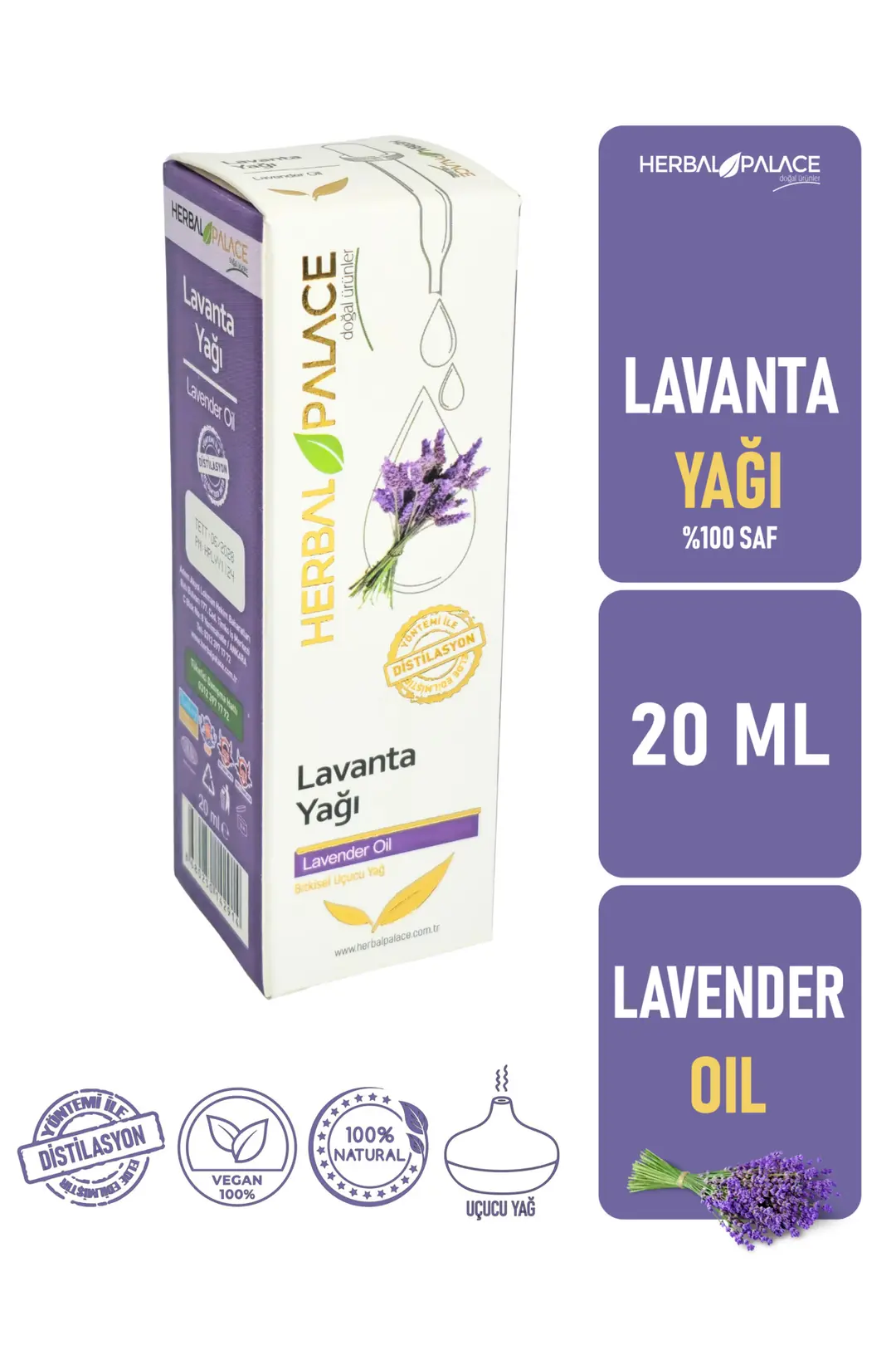 Lavanta Yağı Uçucu %100 Saf ve Doğal (Lavender Oil) 20 ml