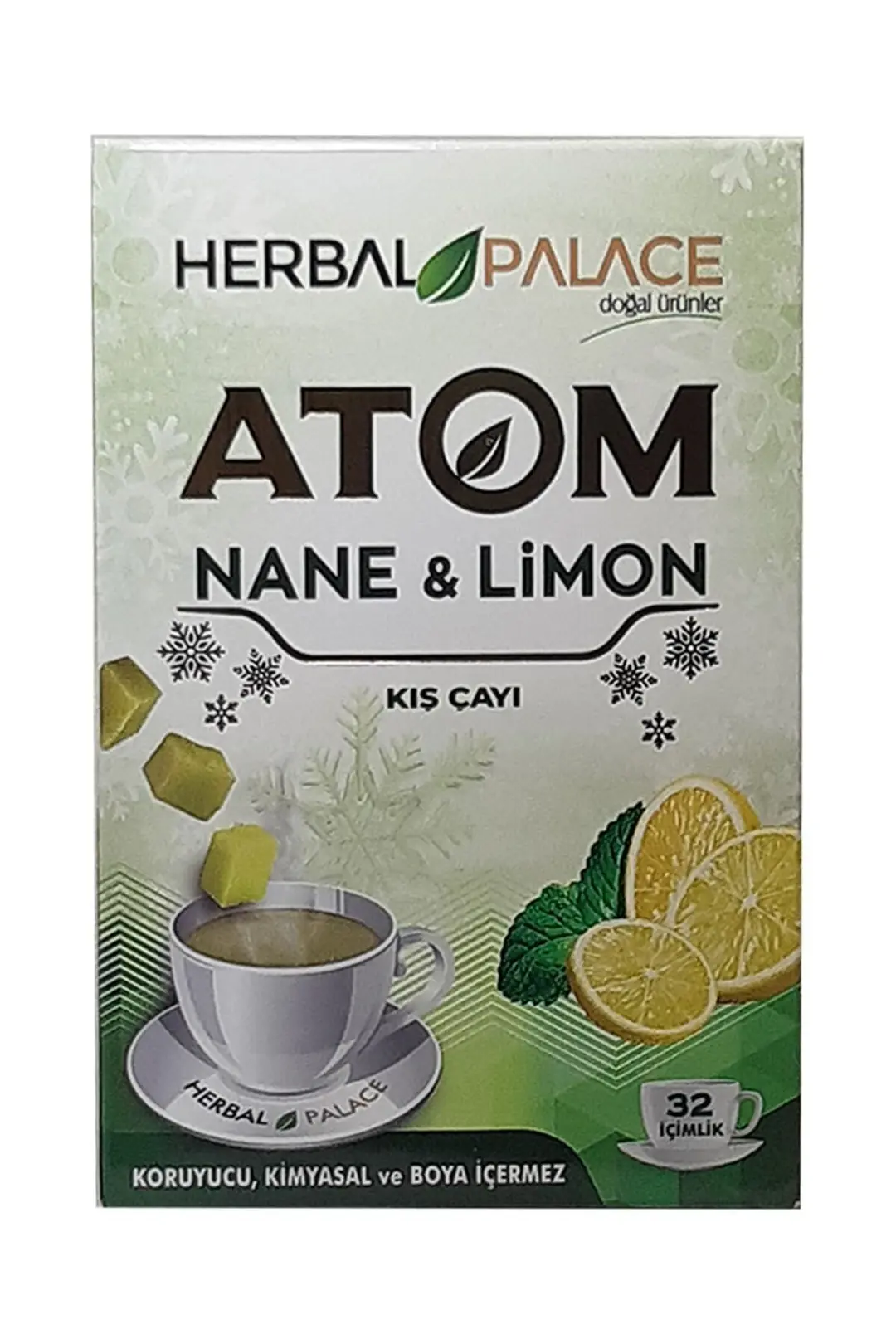 Organik Atom Çayı Nane Limon Doğal Lezzet 150 gr